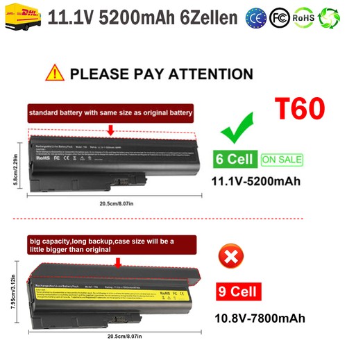 T60 akku für - für, thinkpad