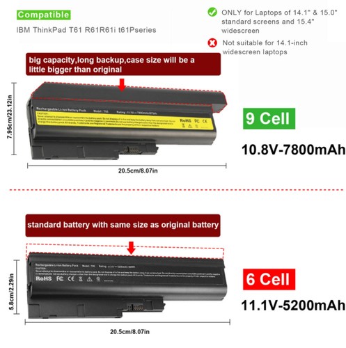 7800mah t60 42t4504 akku für - akku,